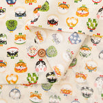 Cotton Scare Printed Fabric - Wanko-da-Wa Coin Purse - nomura tailor