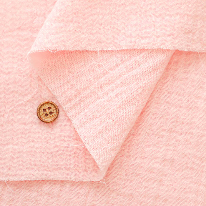 Made in China Poko Poko Cotton Double Gauze Fabric - Plain - nomura tailor