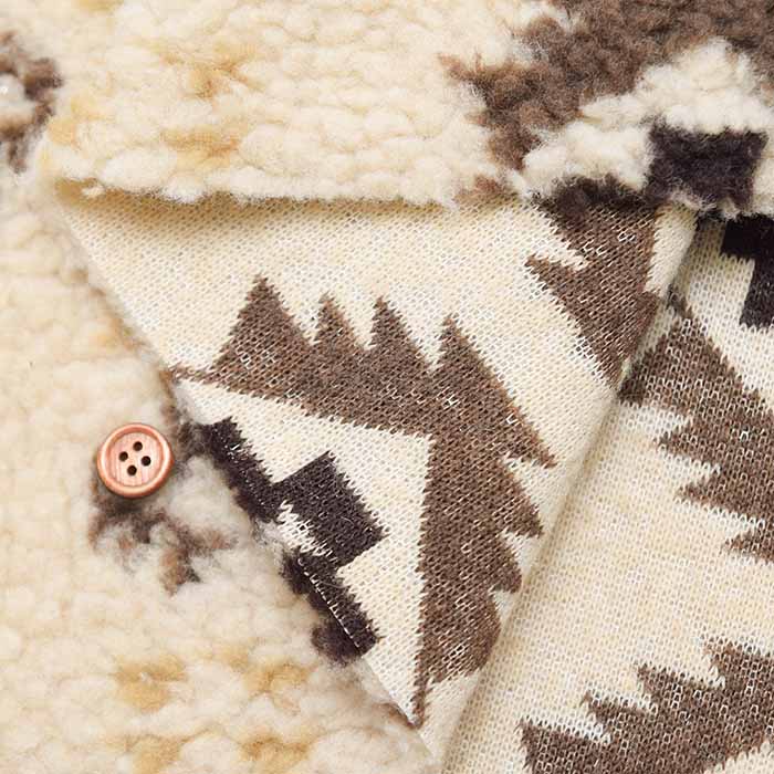 Polyester Jacquard Boa Fabric - Ethnic - nomura tailor