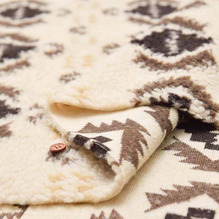 Polyester Jacquard Boa Fabric - Ethnic - nomura tailor