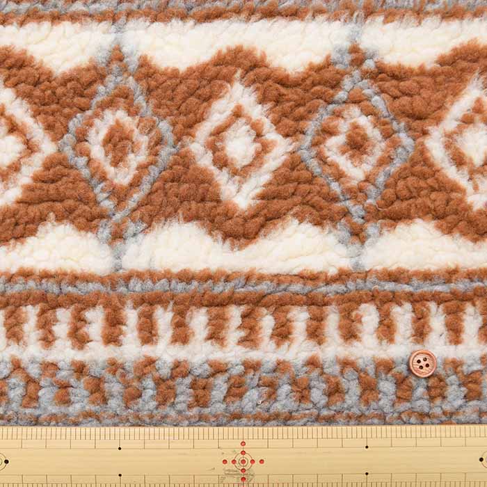 Polyester Jacquard Boa Fabric - Ethnic - nomura tailor