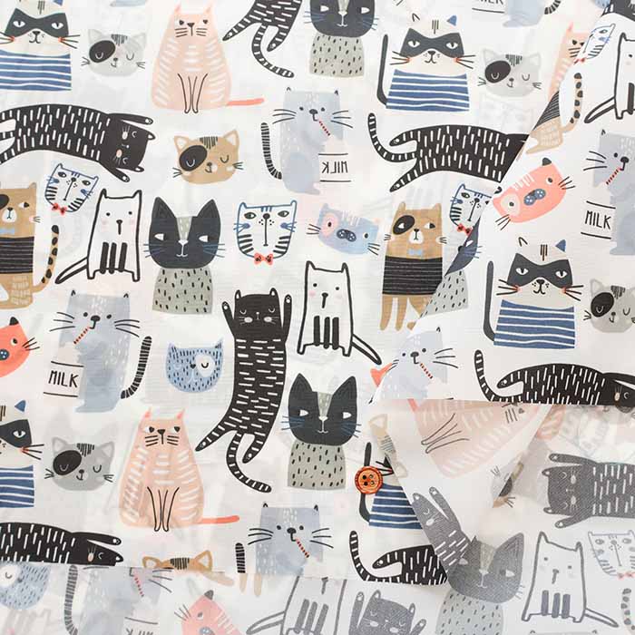 China made - Water repellent - Polyester Oxford Fabric - Cat - nomura tailor