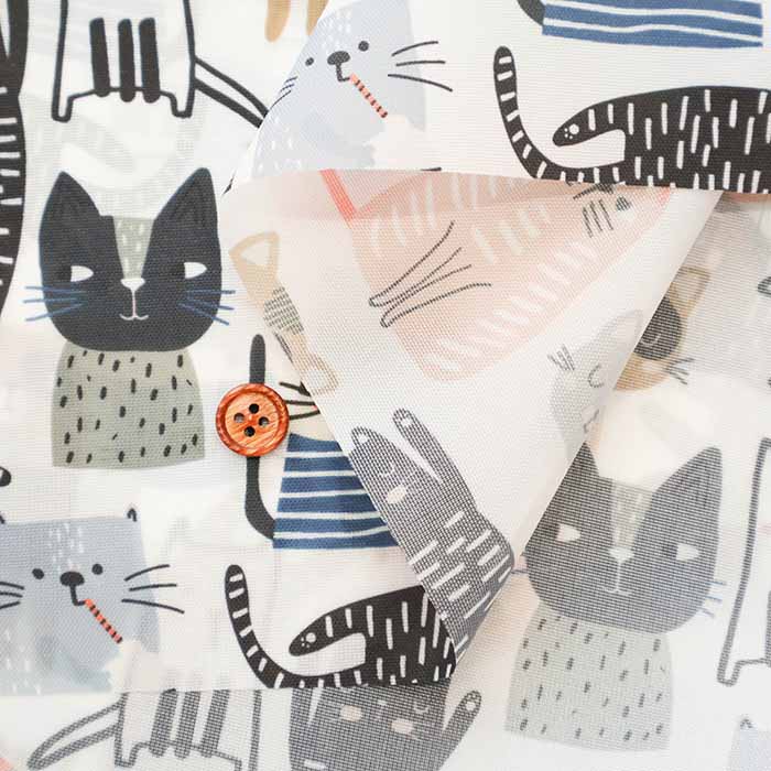 China made - Water repellent - Polyester Oxford Fabric - Cat - nomura tailor