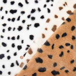 Polyester Boa Fabric – Dalmatian Print (Made in China) - nomura tailor