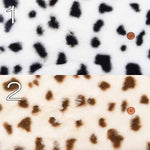 Polyester Boa Fabric – Dalmatian Print (Made in China) - nomura tailor