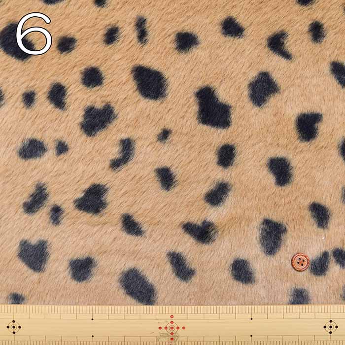 Polyester Boa Fabric – Dalmatian Print (Made in China) - nomura tailor