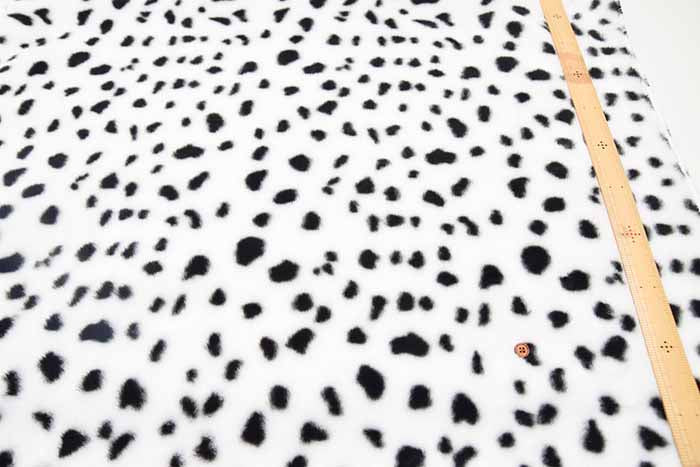 Polyester Boa Fabric – Dalmatian Print (Made in China) - nomura tailor