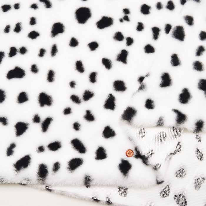Polyester Boa Fabric – Dalmatian Print (Made in China) - nomura tailor