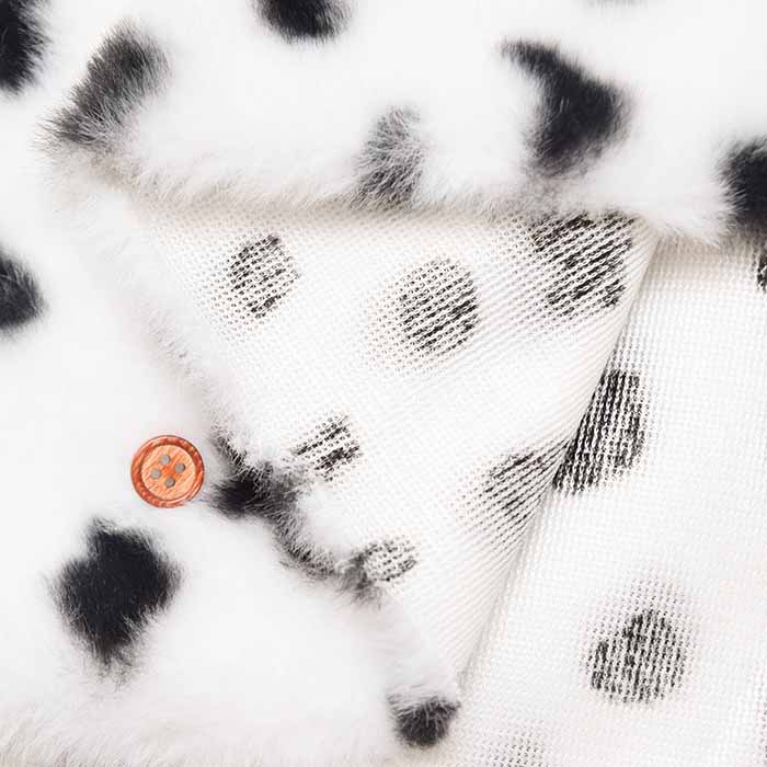 Polyester Boa Fabric – Dalmatian Print (Made in China) - nomura tailor