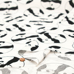 Cotton Muslin printed Fabric - Panda - nomura tailor