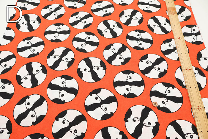 Cotton Muslin printed Fabric - Panda - nomura tailor