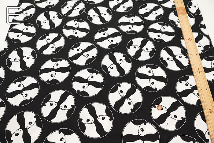 Cotton Muslin printed Fabric - Panda - nomura tailor