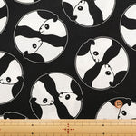 Cotton Muslin printed Fabric - Panda - nomura tailor