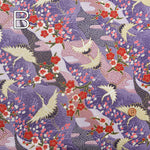 Cotton Muslin Lame (Glitter) Fabric - Crane - nomura tailor