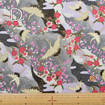 Cotton Muslin Lame (Glitter) Fabric - Crane - nomura tailor