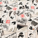 Cotton Scare Printed Fabric - Kabuki - nomura tailor