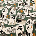 Cotton Scare Printed Fabric - Kabuki - nomura tailor