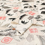 Cotton Scare Printed Fabric - Kabuki - nomura tailor