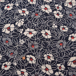Cotton Irregular Yarn Cross  Fabric - Camellia - nomura tailor