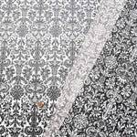 Cotton Oxford Print Laminated Fabric (Matte) - Damask - nomura tailor