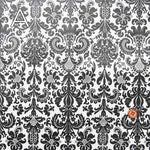 Cotton Oxford Print Laminated Fabric (Matte) - Damask - nomura tailor