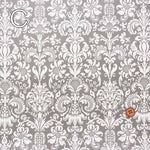 Cotton Oxford Print Laminated Fabric (Matte) - Damask - nomura tailor
