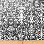 Cotton Oxford Print Laminated Fabric (Matte) - Damask - nomura tailor