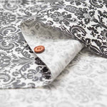 Cotton Oxford Print Laminated Fabric (Matte) - Damask - nomura tailor