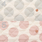 Linen-Like Slub Printed Quilt Fabric - Polka Dots<Half Stitch> - nomura tailor