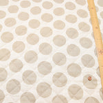 Linen-Like Slub Printed Quilt Fabric - Polka Dots<Half Stitch> - nomura tailor