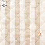Linen-Like Slub Printed Quilt Fabric - Stripe <Half Stitch> - nomura tailor