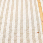 Linen-Like Slub Printed Quilt Fabric - Stripe <Half Stitch> - nomura tailor