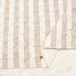 Linen-Like Slub Printed Quilt Fabric - Stripe <Half Stitch> - nomura tailor