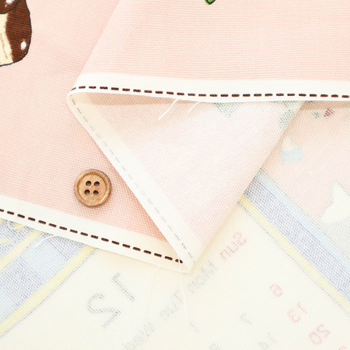 <Patterned Cut>2026 Calendar -  TEA TIME Cat (1 Pattern: Approx. 92cm × 60cm) - nomura tailor