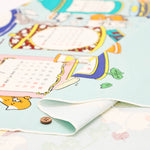<Patterned Cut>2026 Calendar -  TEA TIME Cat (1 Pattern: Approx. 92cm × 60cm) - nomura tailor