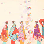 Cotton Dobby Print Fabric - Maiko - nomura tailor