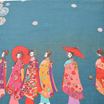 Cotton Dobby Print Fabric - Maiko - nomura tailor