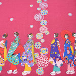 Cotton Dobby Print Fabric - Maiko - nomura tailor