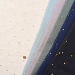 Cotton Double Gauze Printed Fabric - Lame Star - nomura tailor