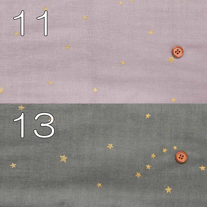 Cotton Double Gauze Printed Fabric - Lame Star - nomura tailor
