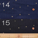 Cotton Double Gauze Printed Fabric - Lame Star - nomura tailor