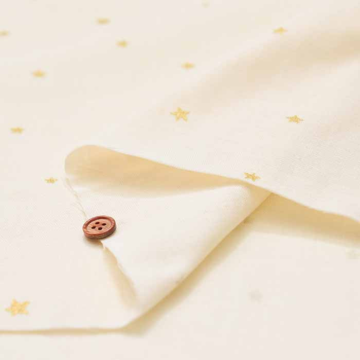 Cotton Double Gauze Printed Fabric - Lame Star - nomura tailor