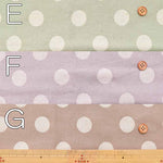 Soft and Smooth Processed C/L muslin Print Fabric - Dot - nomura tailor