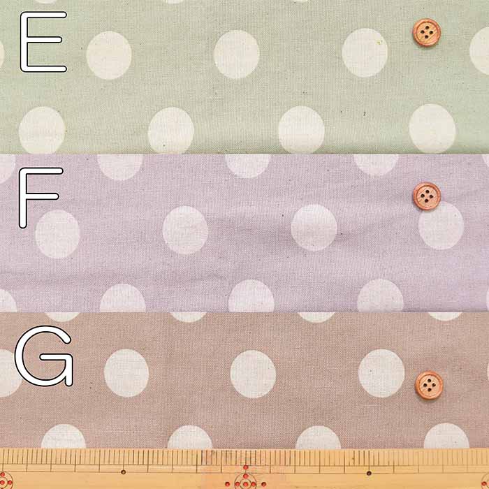 Soft and Smooth Processed C/L muslin Print Fabric - Dot - nomura tailor