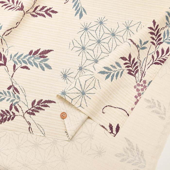 Cotton Southern Cross  Fabric - Discharge Printing - Grape - nomura tailor