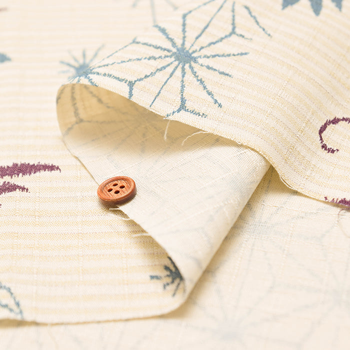 Cotton Southern Cross  Fabric - Discharge Printing - Grape - nomura tailor