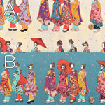 Cotton Broadcloth Printed Fabric - Komachi - nomura tailor