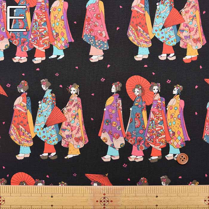 Cotton Broadcloth Printed Fabric - Komachi - nomura tailor