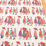 Cotton Broadcloth Printed Fabric - Komachi - nomura tailor