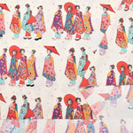 Cotton Broadcloth Printed Fabric - Komachi - nomura tailor